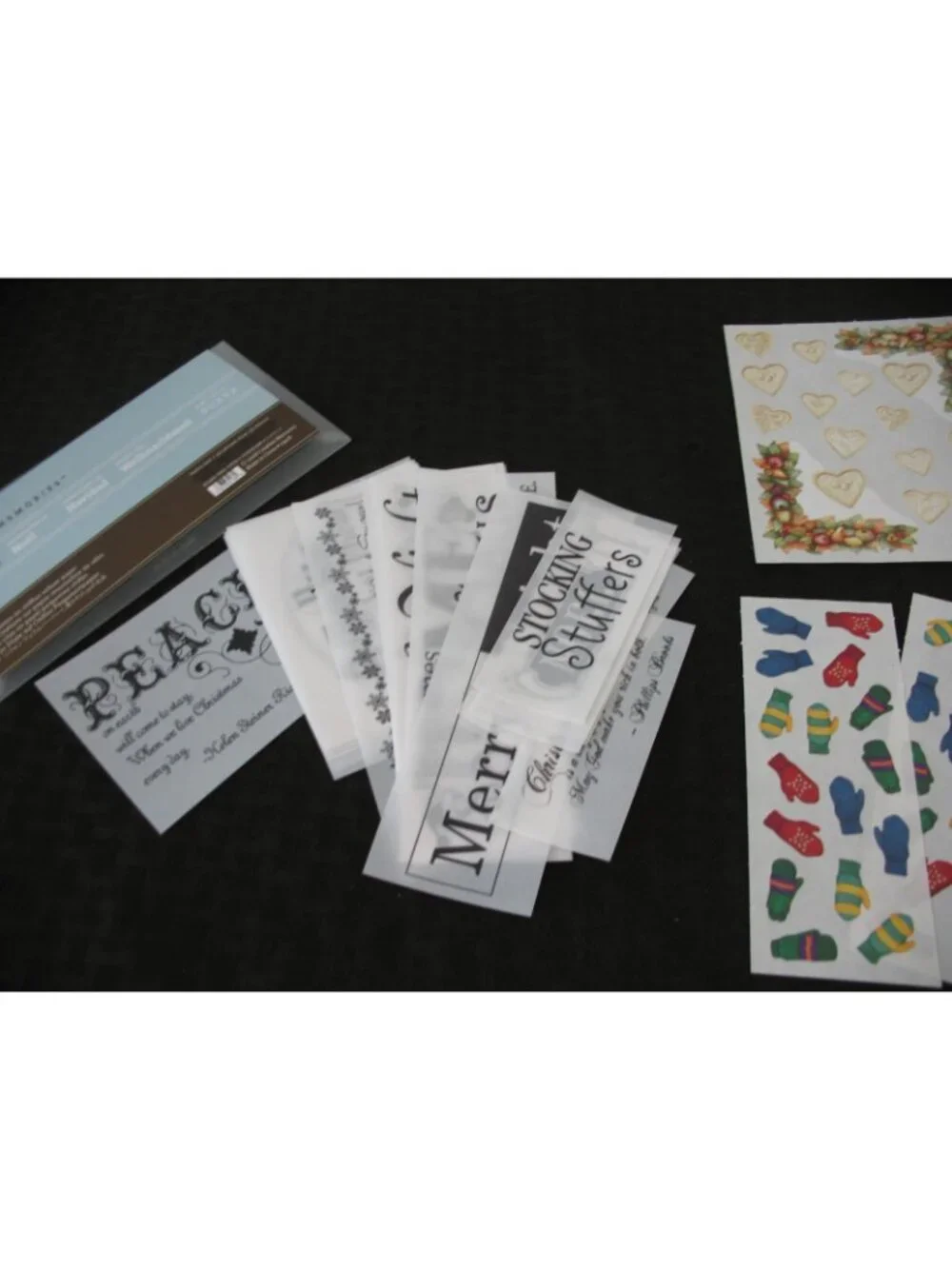 CREATIVE MEMORIES LOT Holly Days,Dazzle, Christmas Gr Lengths, Christmas quotes